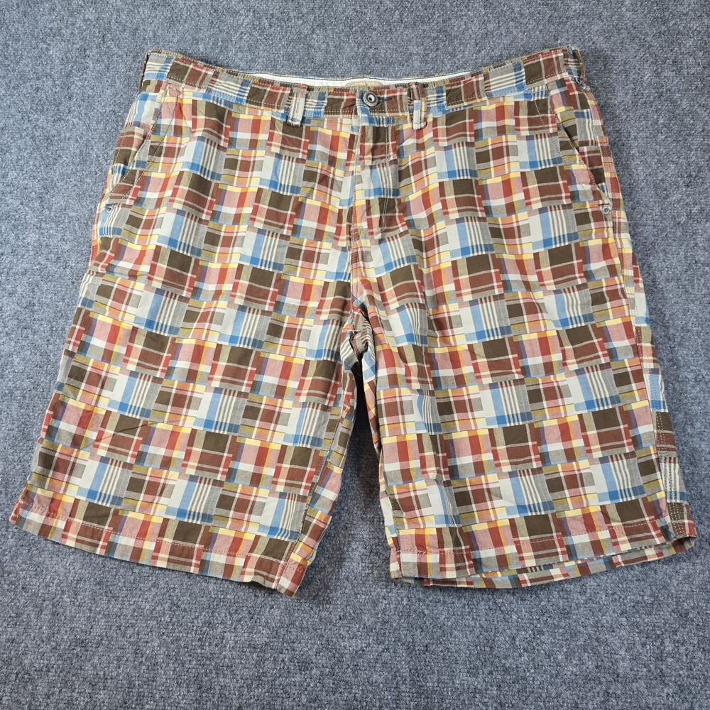 Tommy Bahama Shorts Mens 40 Madras Patchwork Bermuda‎ Vacation Resort Cruise